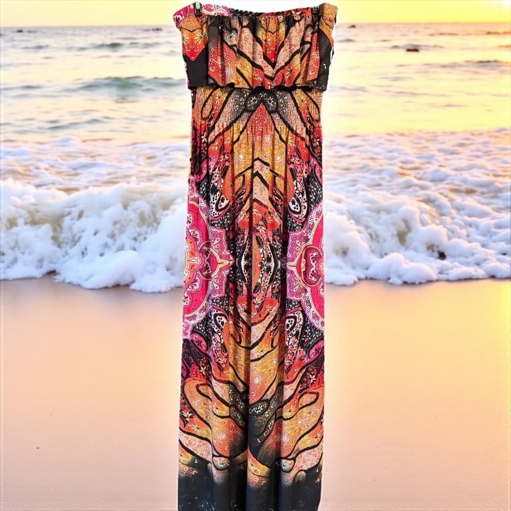 B Darlin Multicolor Maxi Dress - Picture 3 of 5